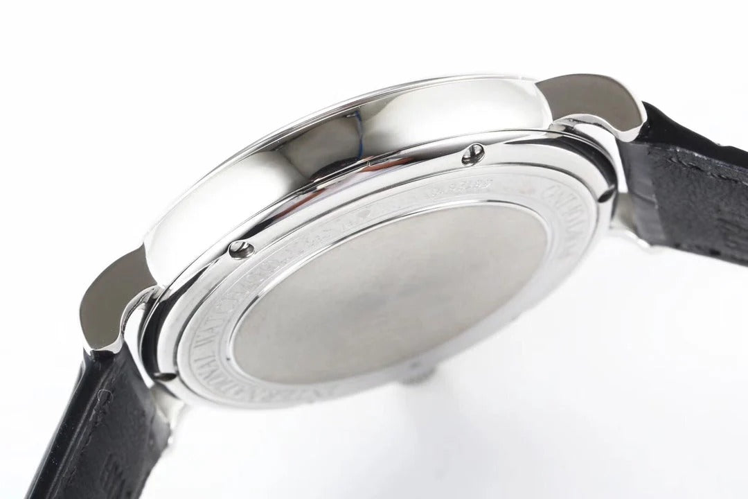 IWC Portofino 40mm Cream Dial Steel Case Black Leather Strap