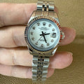 Rolex Pre-owned Lady-Datejust White Diamond Dial
