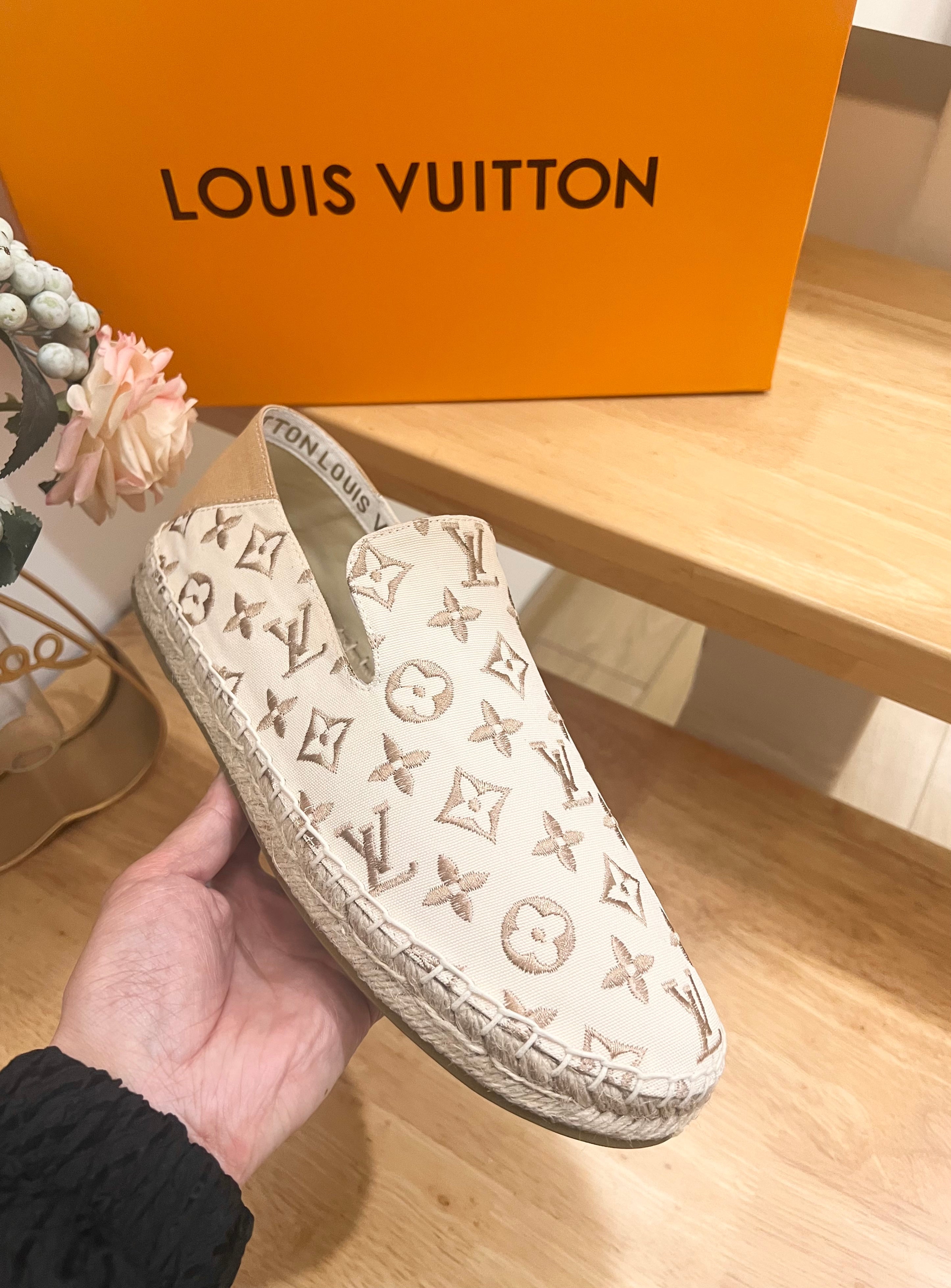 Bidart Slip-On Loafer Beige Monogram canvas 240631