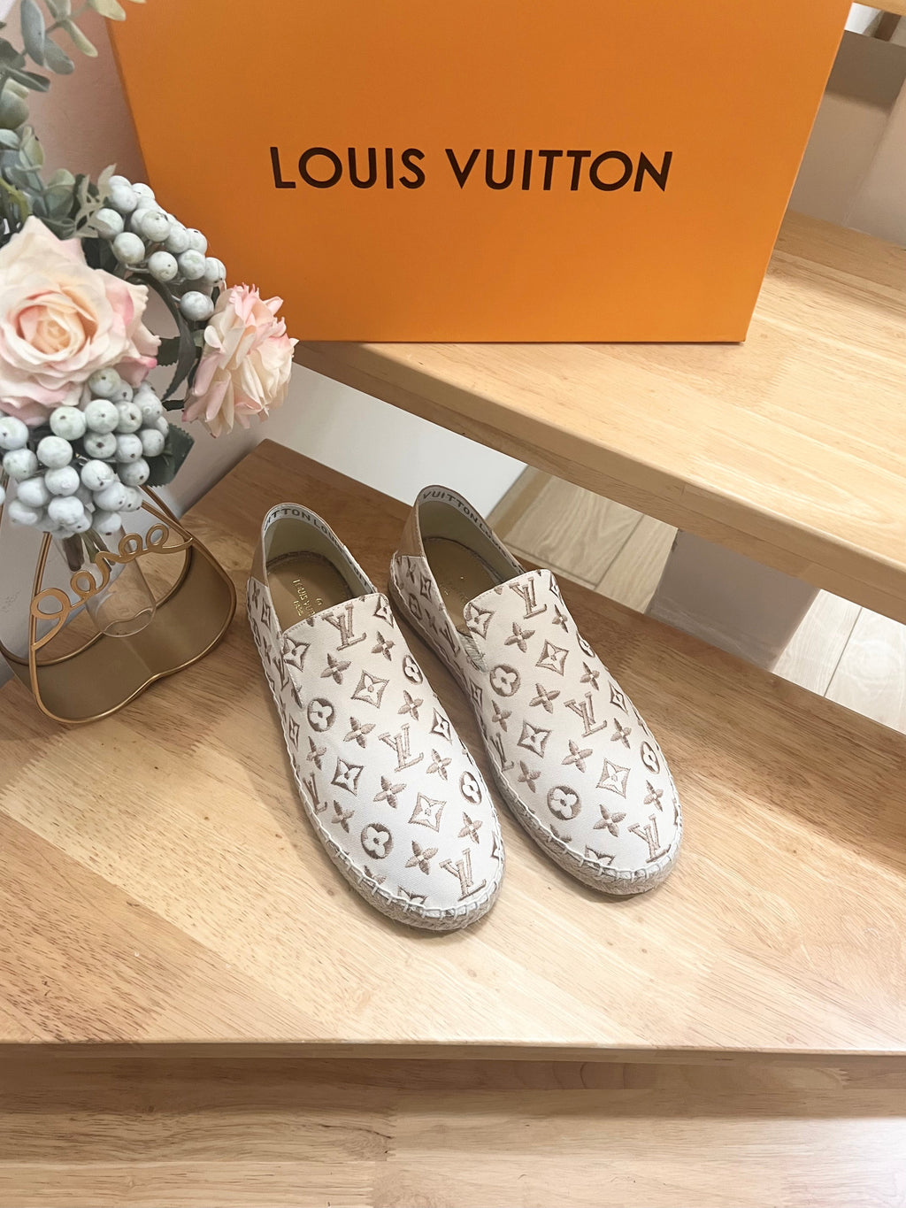 Bidart Slip-On Loafer Beige Monogram canvas 240631