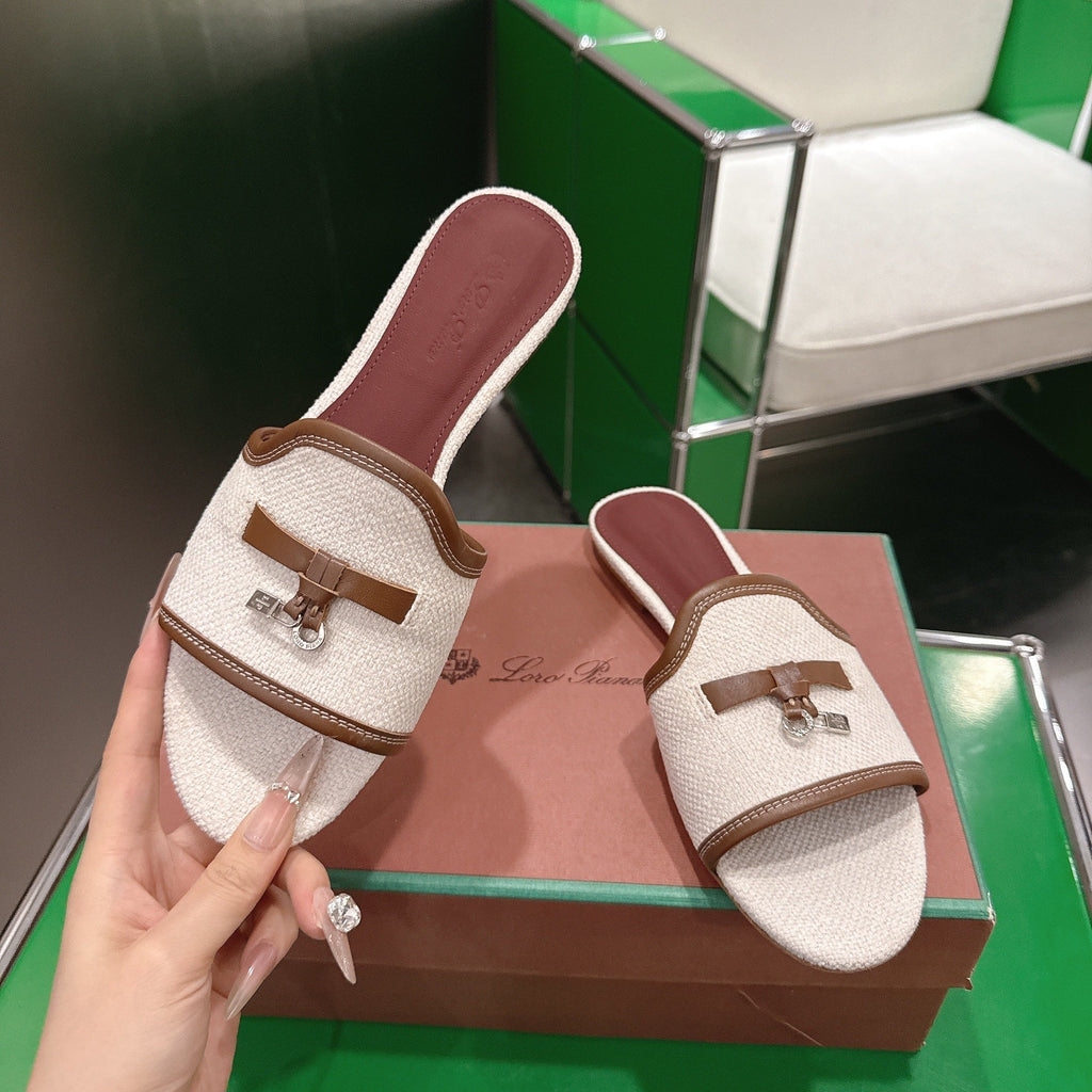 LP Summer Charm Slipper Beige Sheep Fabric 632136