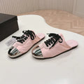 PRA 26S Mule Sneaker Light Pink Sliver Canvas 600622