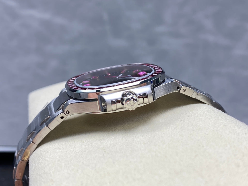 PATEK Nautilus 35.2mm Silver Black Pink Dial
