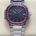 PATEK Nautilus 35.2mm Silver Black Pink Dial