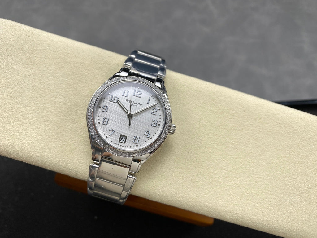 PATEK Twenty-Four 36mm Silver White Diamond