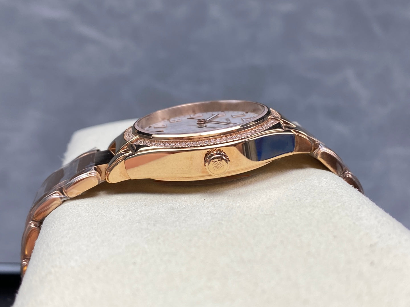 PATEK Twenty-Four 36mm Diamond Pink Gold White Dial