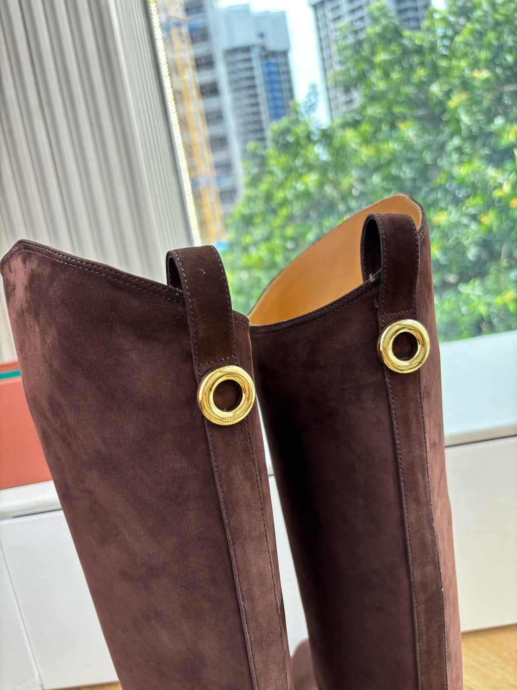 LP Kilda Knee-High Boots Brown Suede 507413