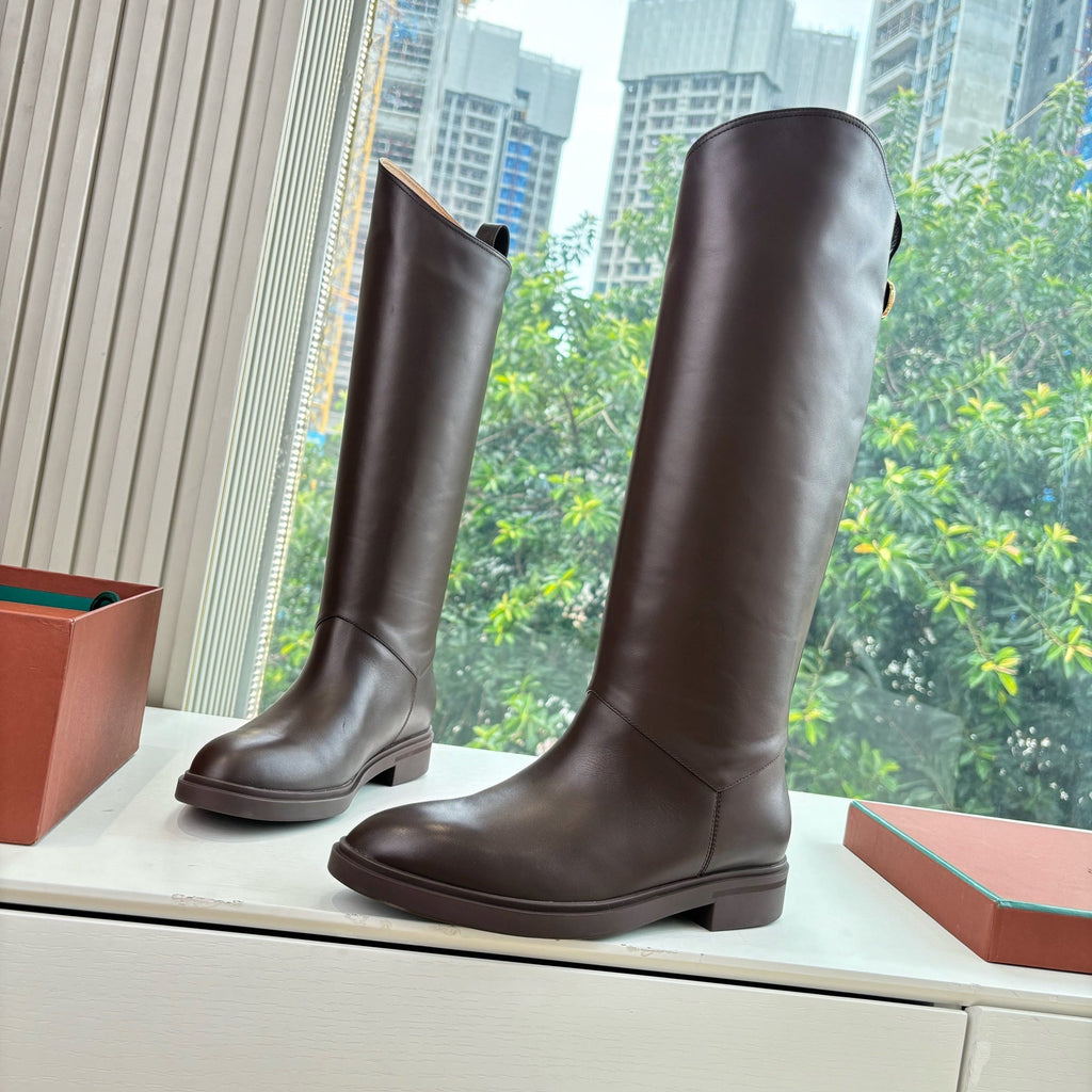 LP Kilda Knee-High Boots Brown Leather 507417