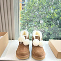 UGG Kallen Boots Brown White Wool Suede 506603
