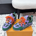 LV Skate Sneaker Violet Green Calf Leather/Mesh 617321