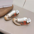 Loewe 26s Ballet Runner 2.0 In Light Brown Suede And Dark Brown Mesh