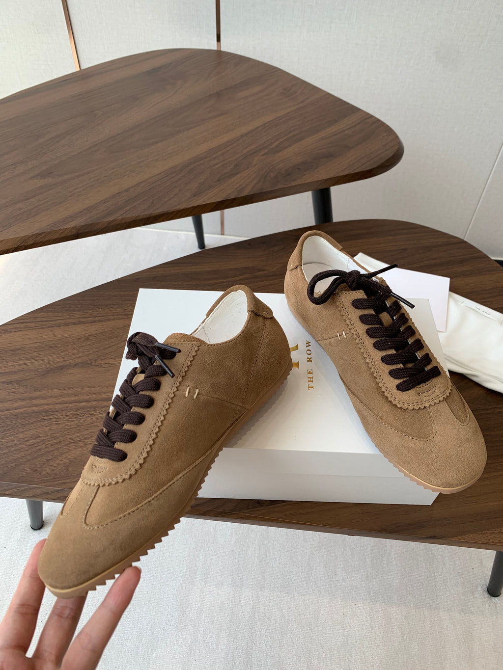 The Row Sneakers Brown  Cow Suede 334525