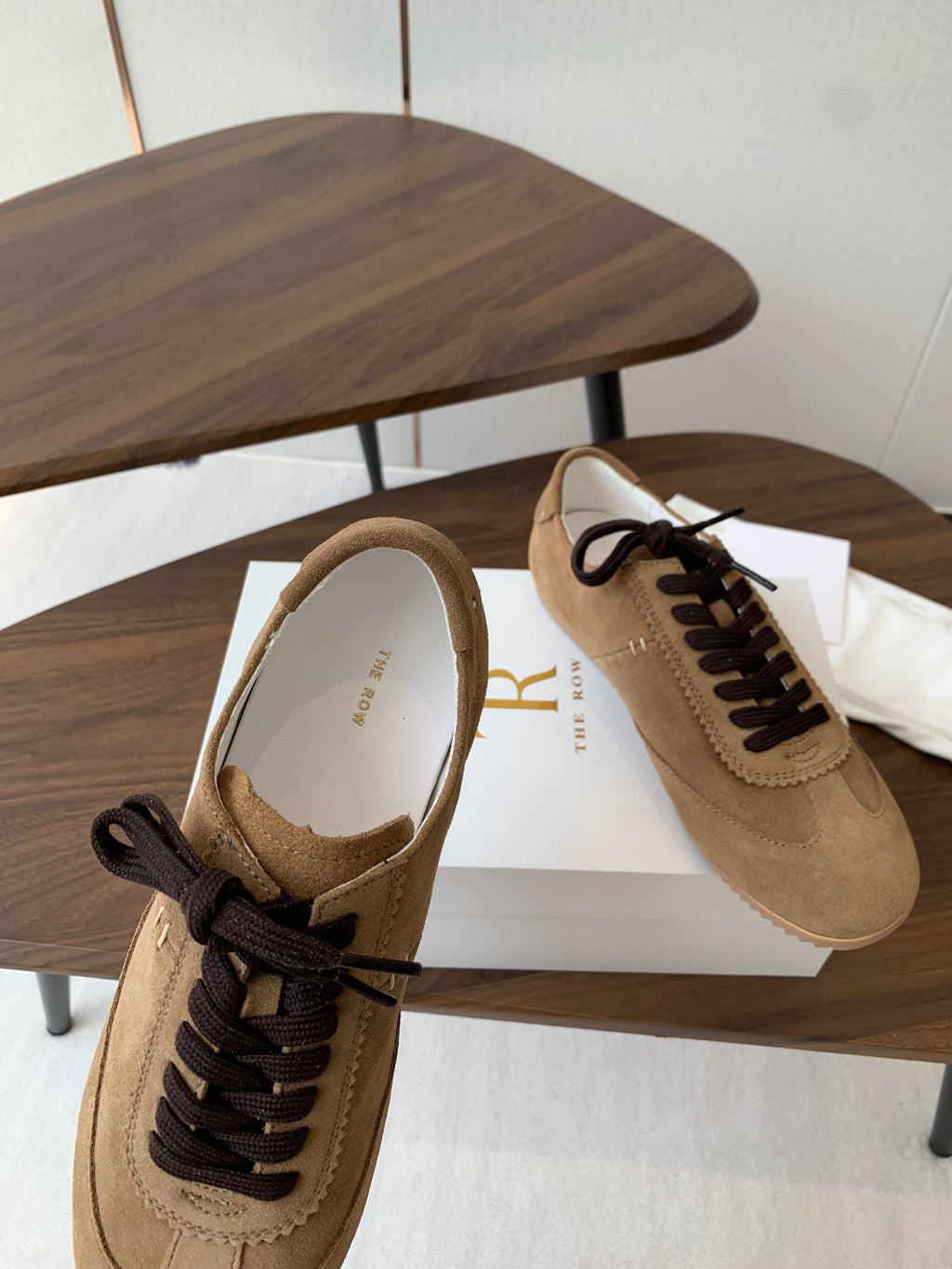 The Row Sneakers Brown  Cow Suede 334525