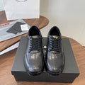 Prada Downtown Sneaker Black Shiny Leather 727638