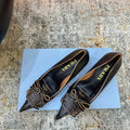 Prada 26s Slingback 6cm Black Cowhide 804087