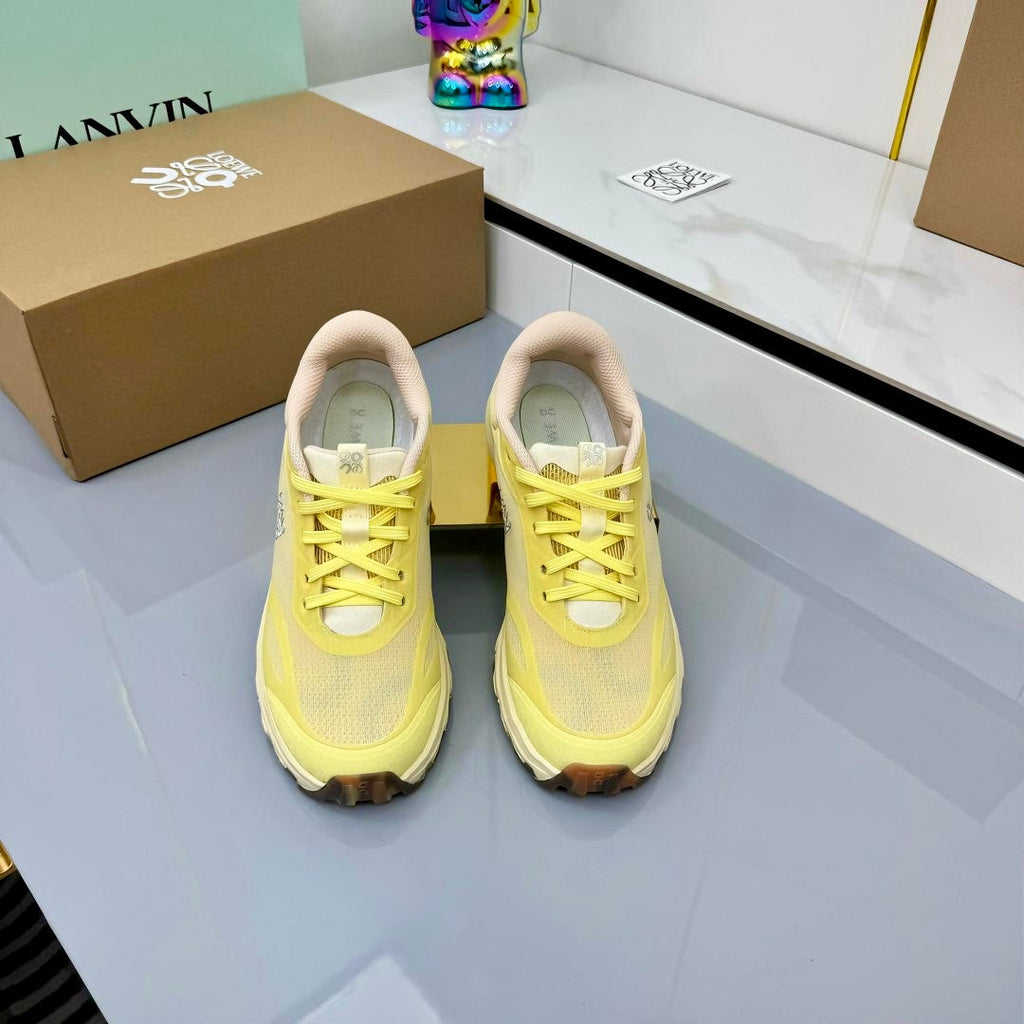 Loewe 26s Cloudsolo Sneakers Light Yellow Mesh
