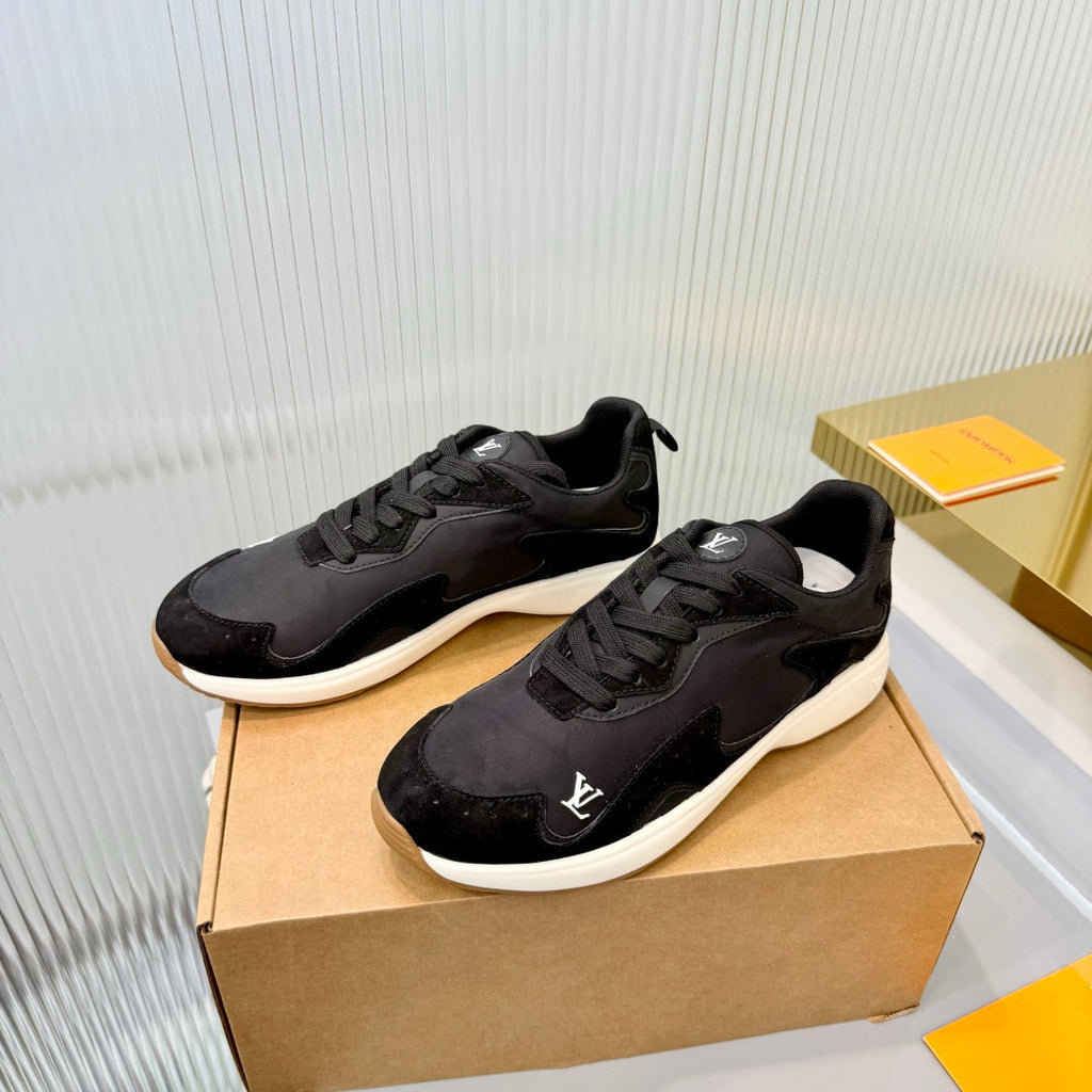 LV Drop Sneaker Black Fabric Suede  837935