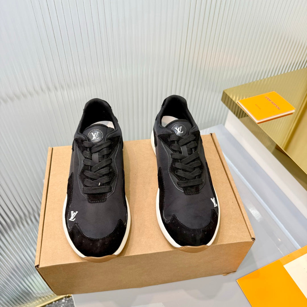 LV Drop Sneaker Black Fabric Suede  837935