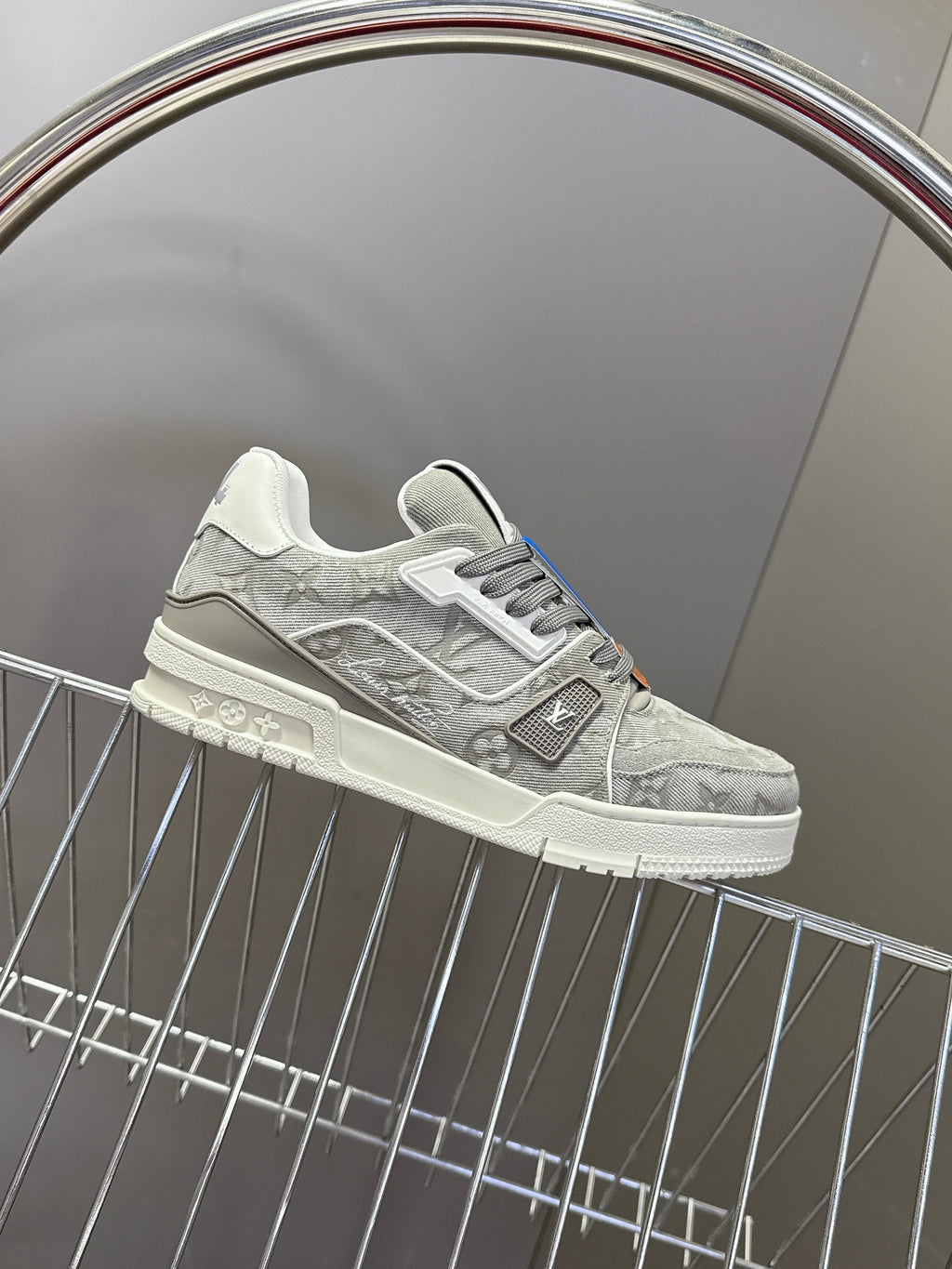 LV 26s Trainer Sneakers Light Grey Denim 848152