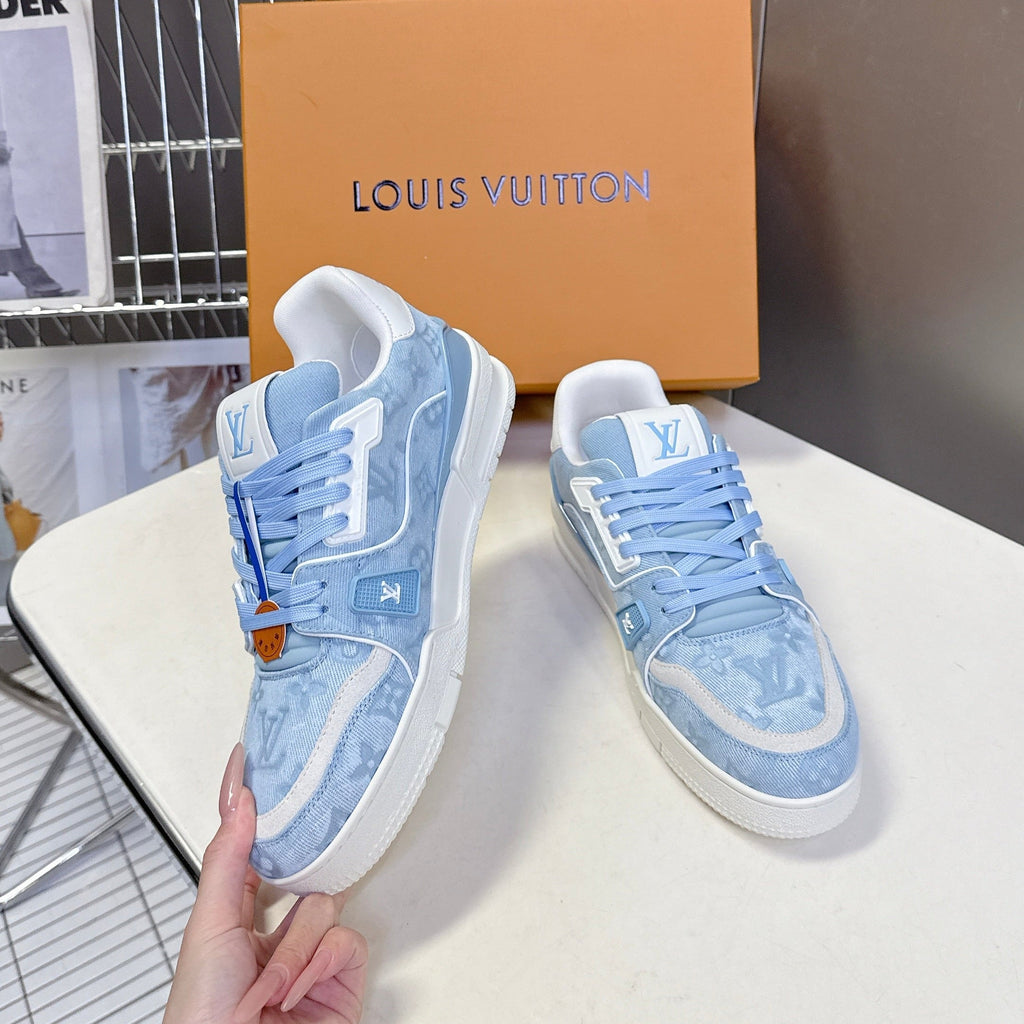 LV 26s Trainer Sneakers Light Blue Denim 848156