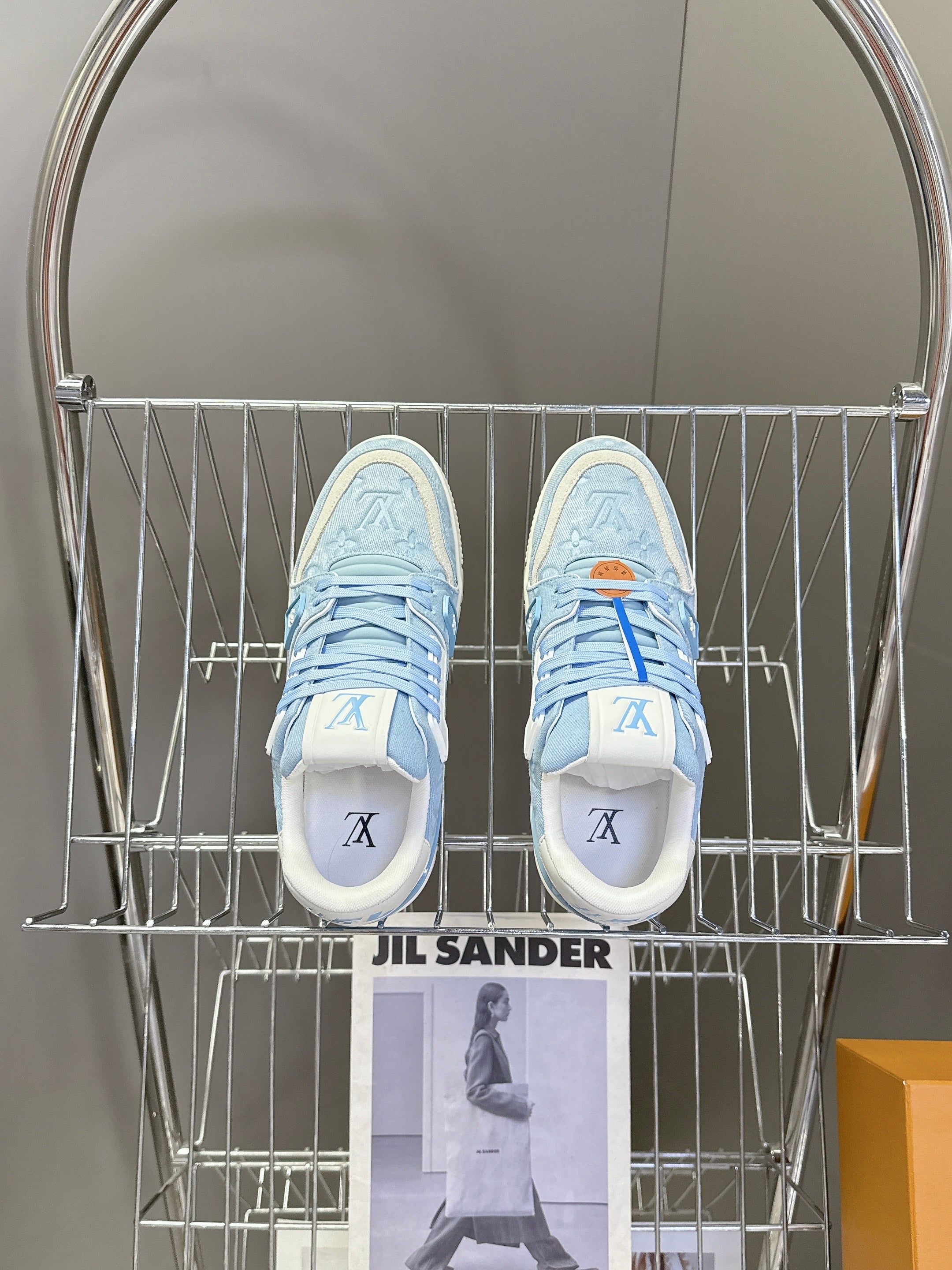 LV 26s Trainer Sneakers Light Blue Denim 848156