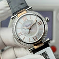 Chopard Imperiale 29mm Sliver Case Diamond Bezel Pink Gold