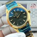 Omega Seamaster Aqua Terra 150m Co-Axial Master Green Dial Yellow Gold 41mm