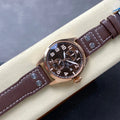 IWC Big Pilot 46mm Brown Dial Pink Gold Case Leather Strap