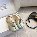 Maison Margiela Tabi Slingback Flat Pale Mint Patent Leather 808648
