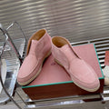 open walk chukka boot light pink suede