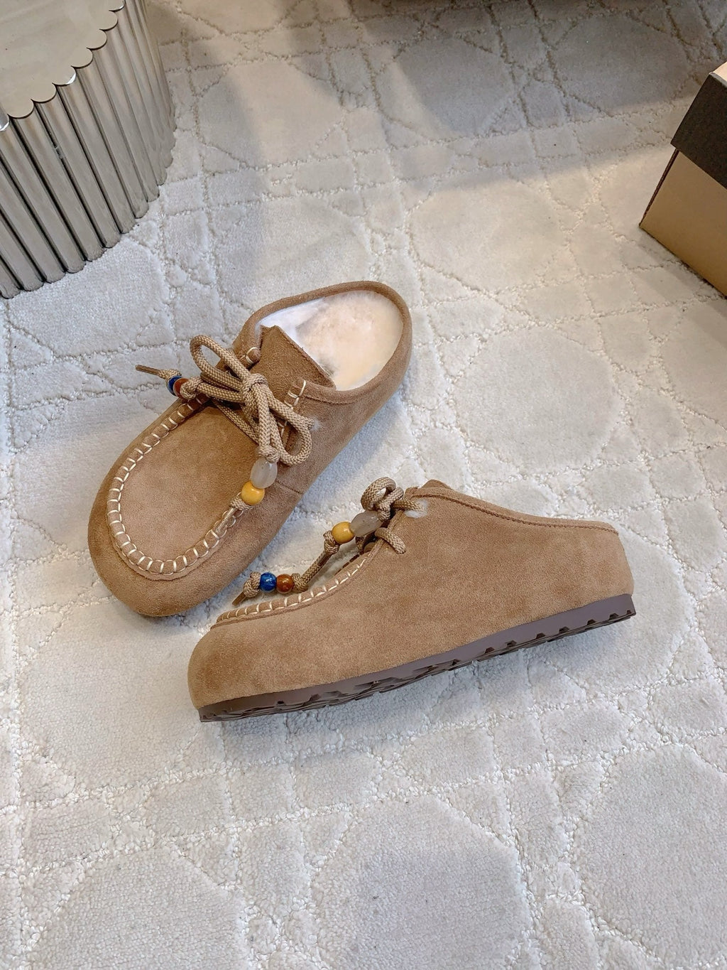 UGG Yupoo Loafers  Caramel  Wool Suede 516908