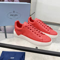 Prada 26s Court Sneakers Red Leather 838035