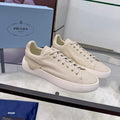 Prada 26s Court Sneakers Cream Leather 838037