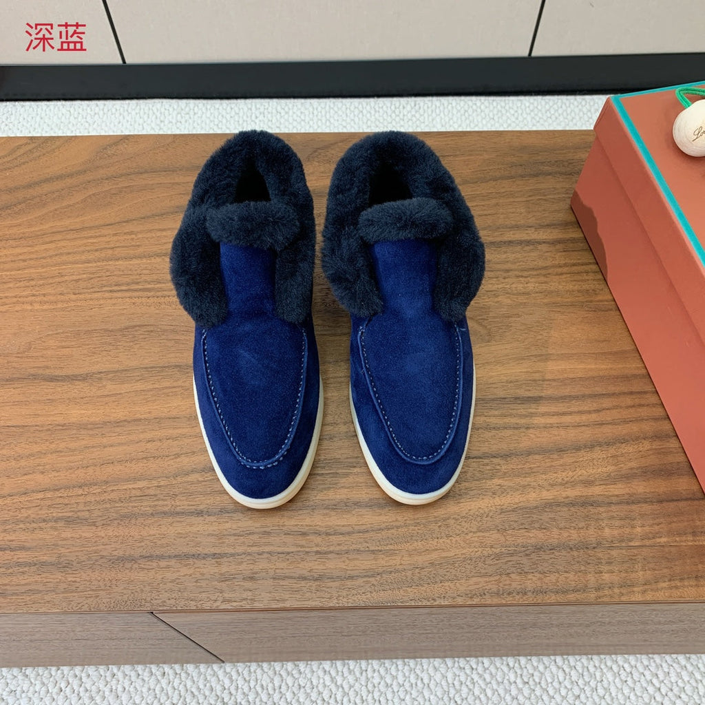 LP Open Walk Chukka Boot Midnight Blue Suede Lamb Fur