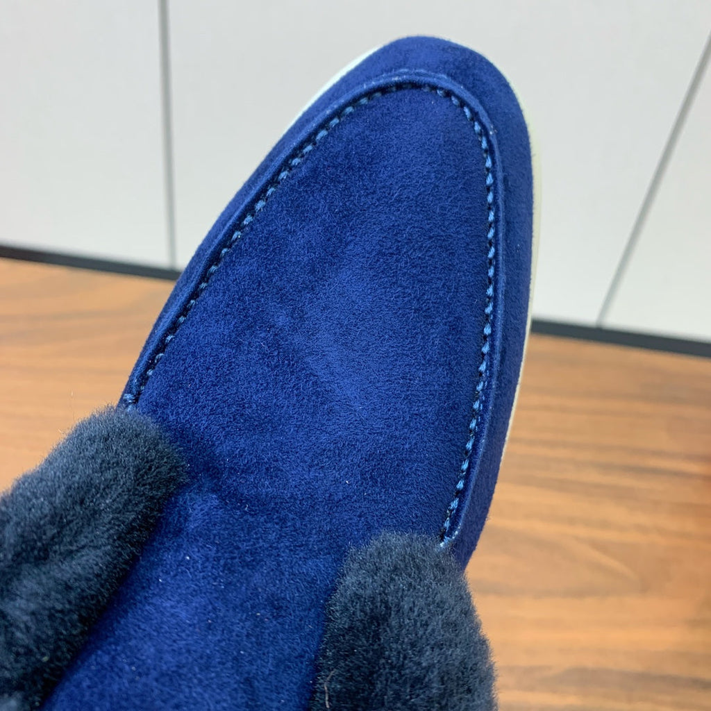 LP Open Walk Chukka Boot Midnight Blue Suede Lamb Fur