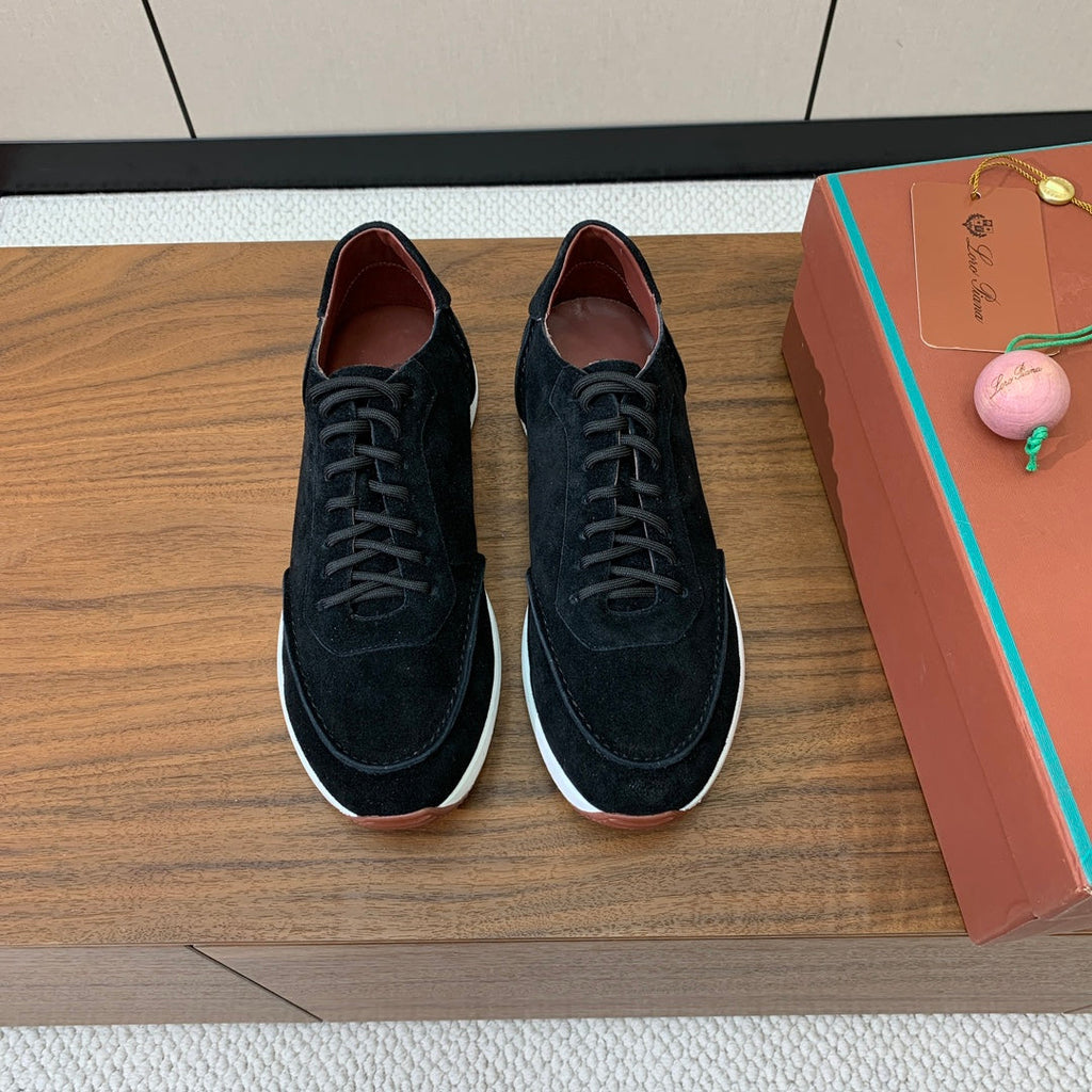 LP Week-End Walk Sneaker In Black Suede 984401