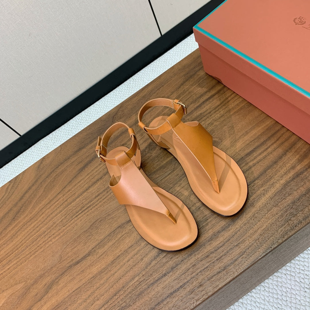 LP Trani Sandals Brown Leather 474775