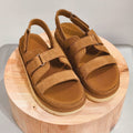 UGG Goldenstar Gleam Sandal Brown Suede 664856