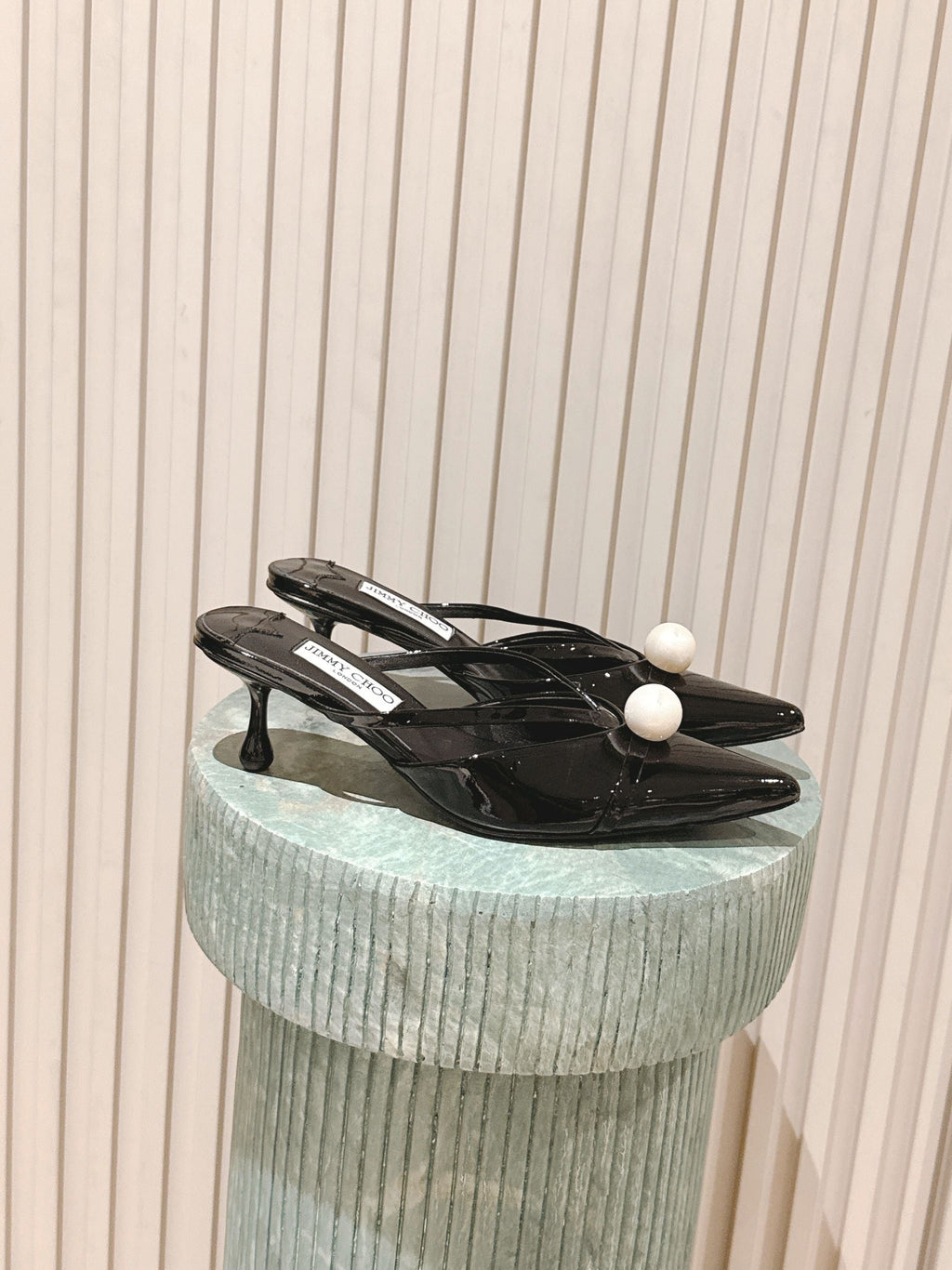 Jimmy Sana Mule 50mm Black Patent Leather 431843