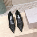 Jimmy Scarlett Snake Embossed Pumps 50mm Black Cowhide 431851