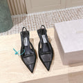 Jimmy Frances Slingback 60mm Black Cowhide 431854