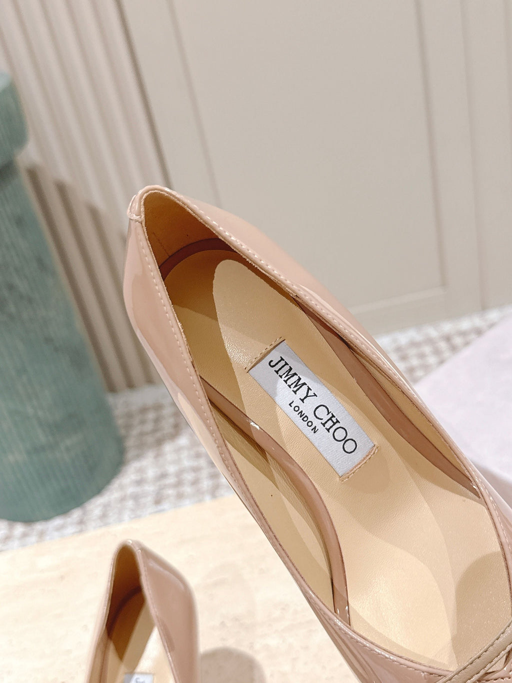 Jimmy 25 Amita Pump 65mm Ballet Pink Cowhide & Sheepskin 431863