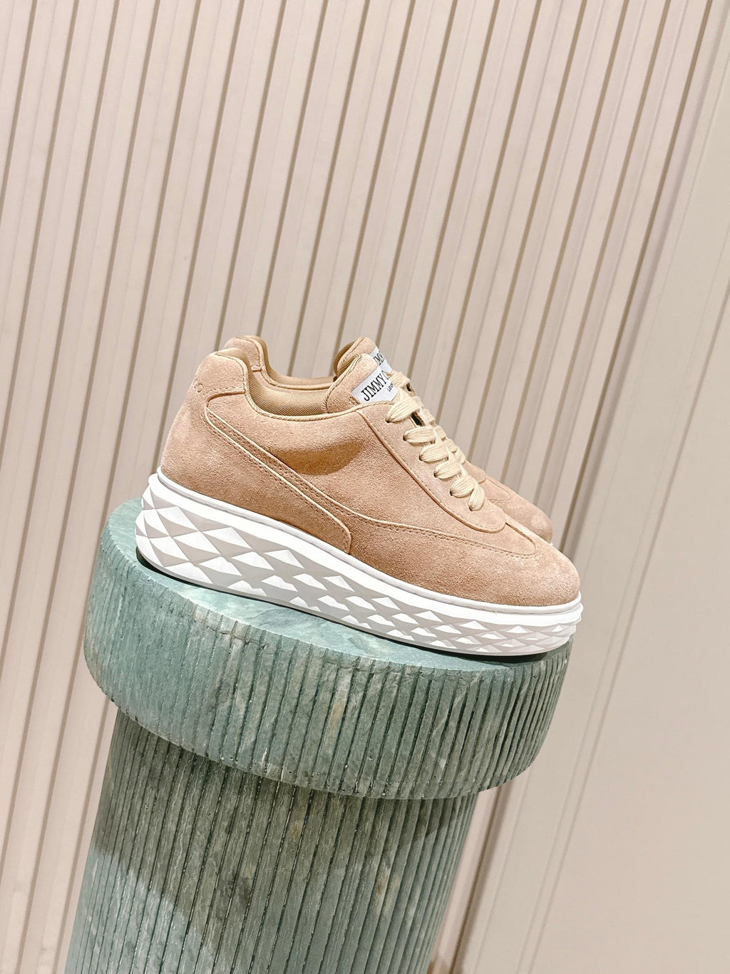 Jimmy JC x Malbon Diamond Maxi Sneaker Beige Suede Rubber 431883