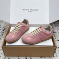 MM6 Replica Casual Sneaker Light Pink Sheepskin Suede 881203