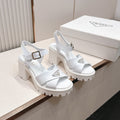 Prada 26s Monolith Sandals White Rubber 838139