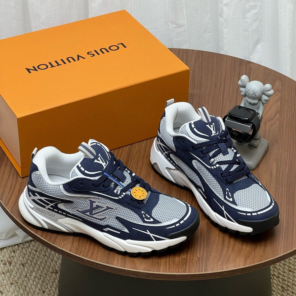 LV Tatic Runner Sneaker Dark Blue Mesh Fabric 846543