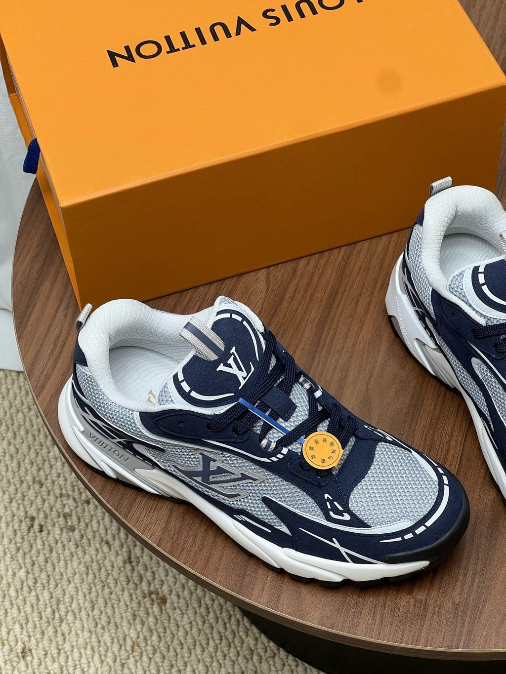 LV Tatic Runner Sneaker Dark Blue Mesh Fabric 846543