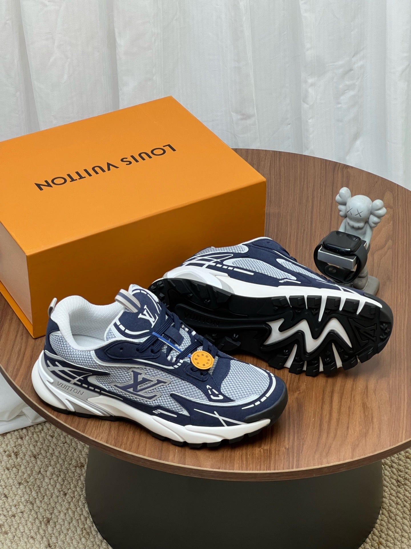 LV Tatic Runner Sneaker Dark Blue Mesh Fabric 846543