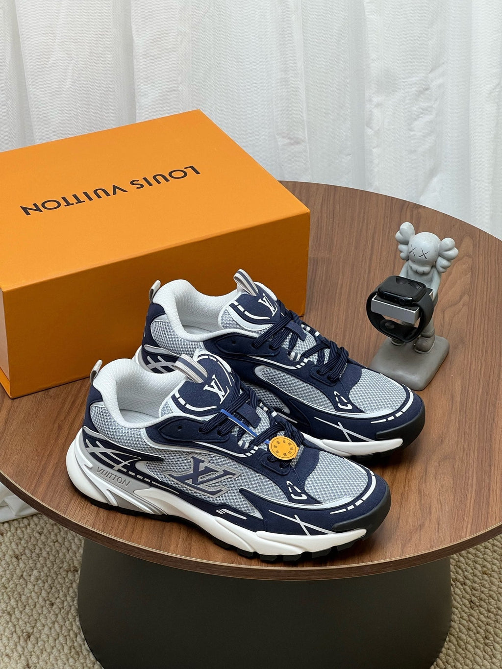 LV Tatic Runner Sneaker Dark Blue Mesh Fabric 846543