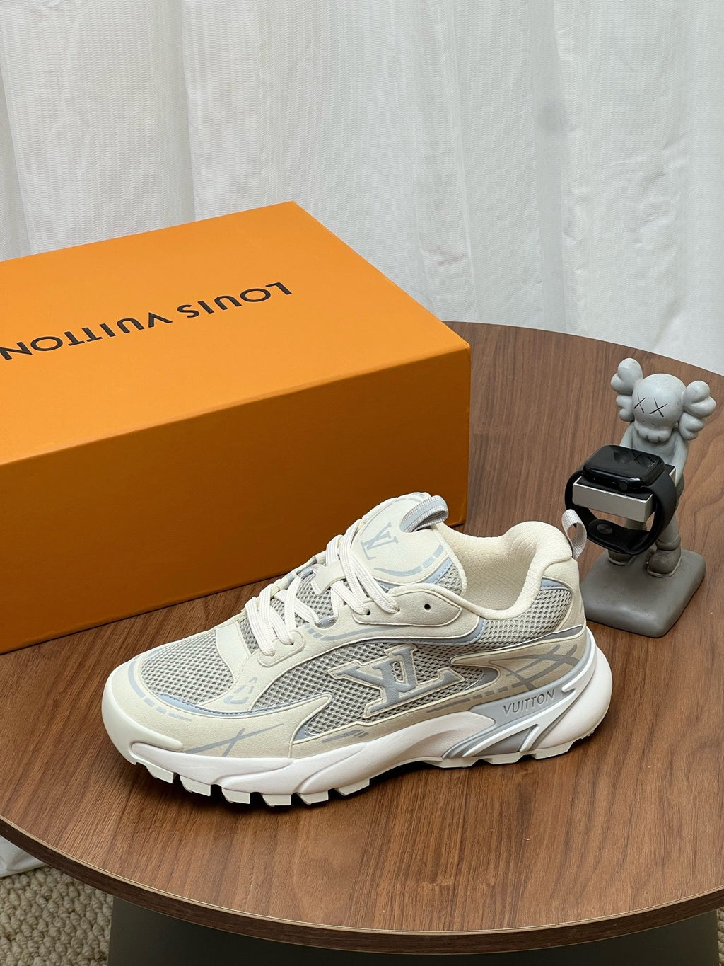 LV Tatic Runner Sneaker Cream Mesh Fabric 846544
